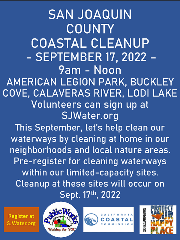 San Joaquin County Cloastal Cleanup Flyer
