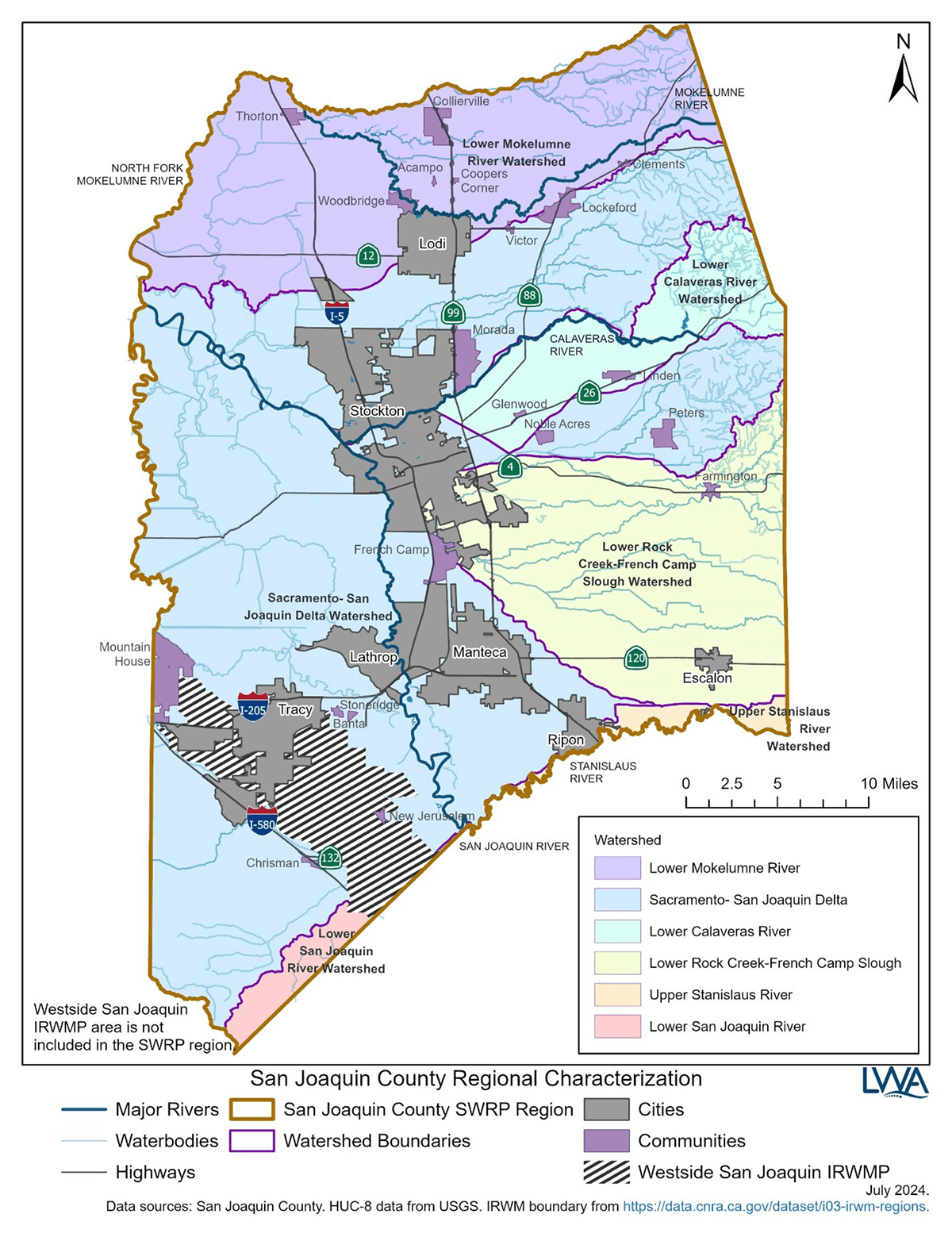 San Joaquin County Regional Characterization Map